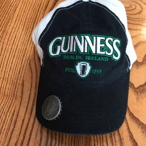 Guinness hat with bottle opener brim